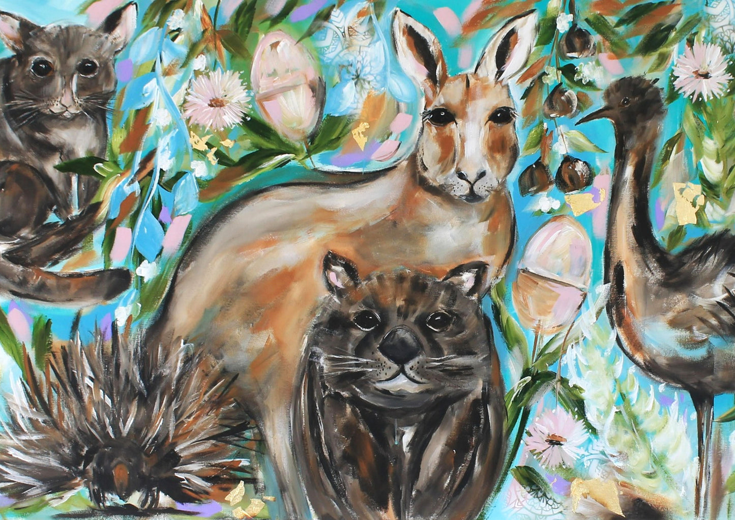 Aussie Wildlife Harmony – A Stunning A3 Art Print