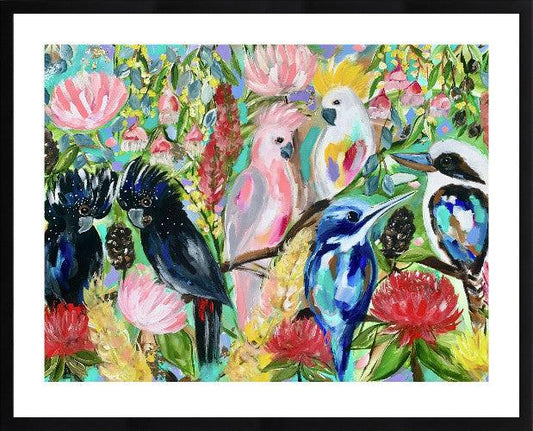 Aussie Birds - 50 x 70 - Julia Jones Art