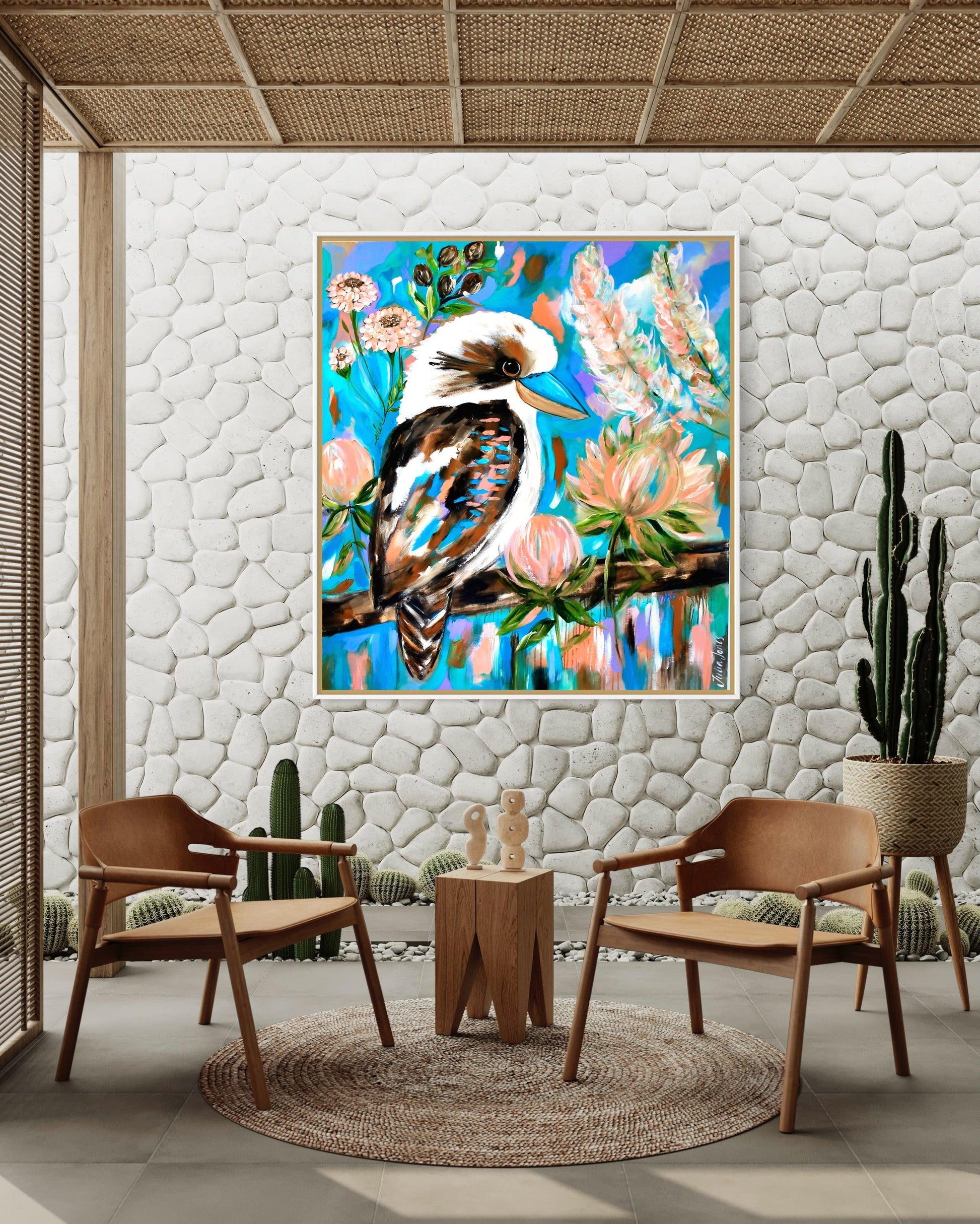 Big Kookaburra's Paradise - Julia Jones Art