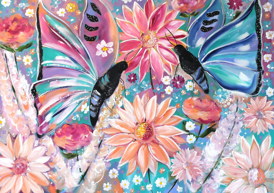 Butterfly Bliss – A3 Art Print