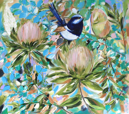 Charming Wren Duo: A Celebration of Native Beauty - Julia Jones Art