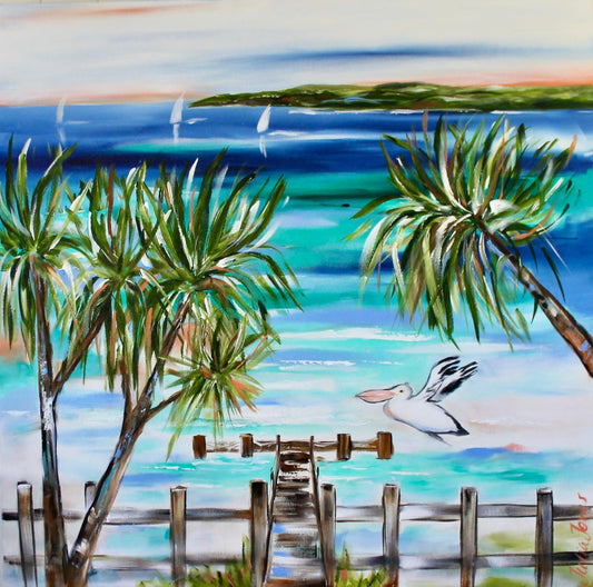 Landing by the Shore - 900x1m - Julia Jones Art