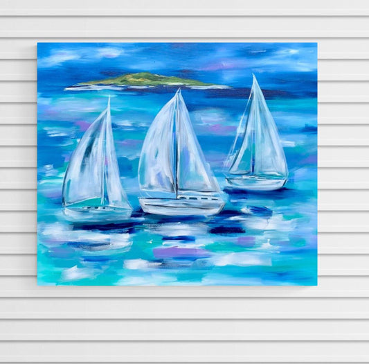 Sailing - Whitsundays Bliss - Julia Jones Art