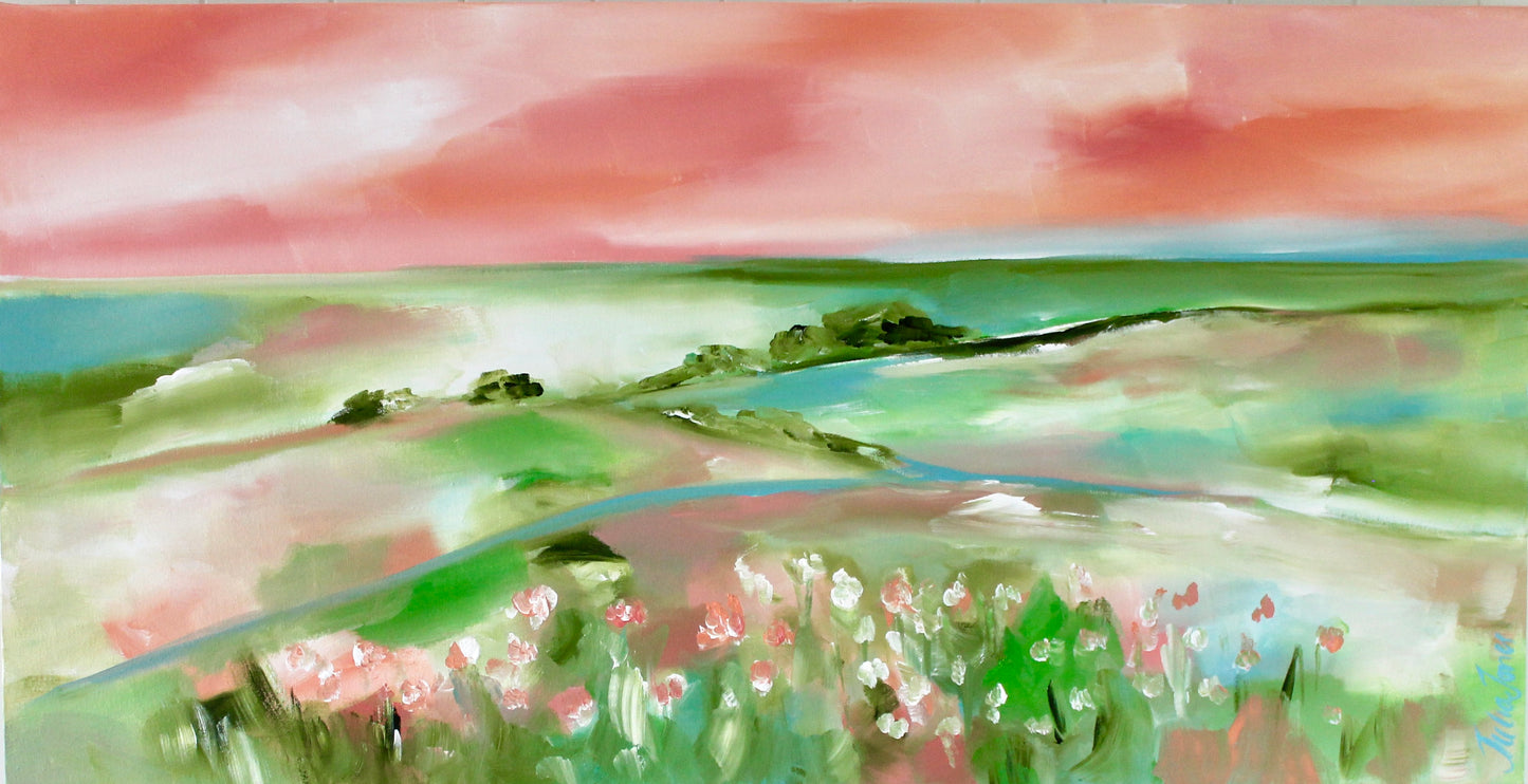 Sunset Fields – A Dreamlike Escape into Nature - 1.17x600