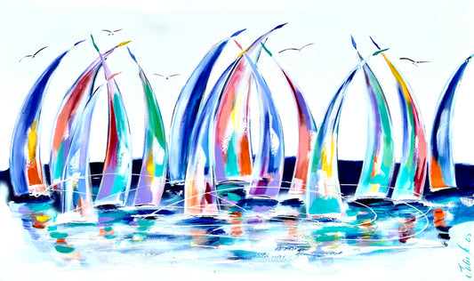 Sails - Aurora Seas - Julia Jones Art