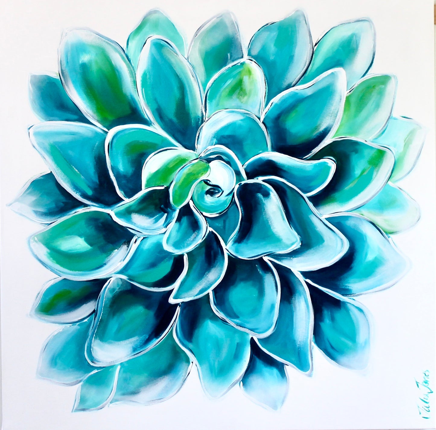 Succulent serenity - 900x900