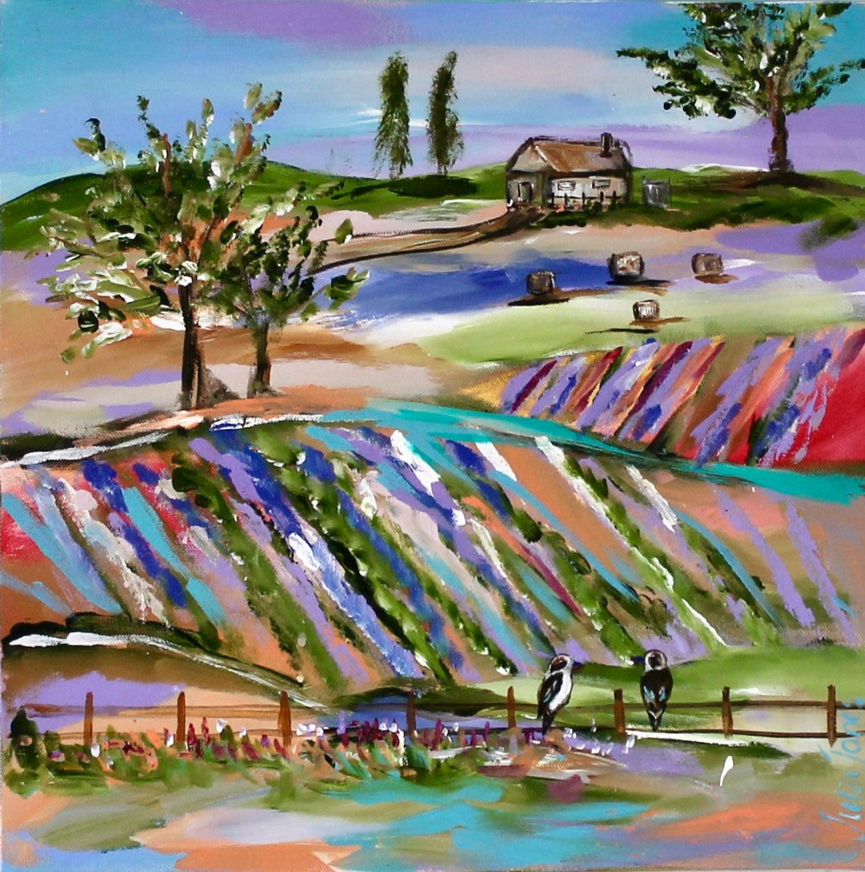 Countryside Harmony - 40x40cm - Julia Jones Art