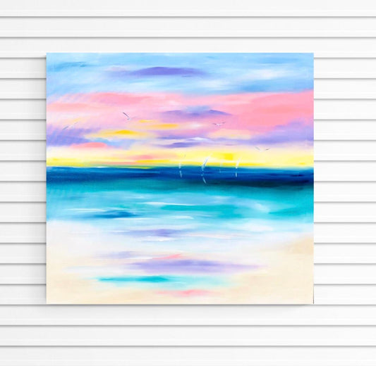 Beach vibes - Sunset Skies - Julia Jones Art