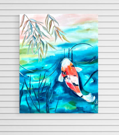 Aquatic Elegance - Koi - Julia Jones Art