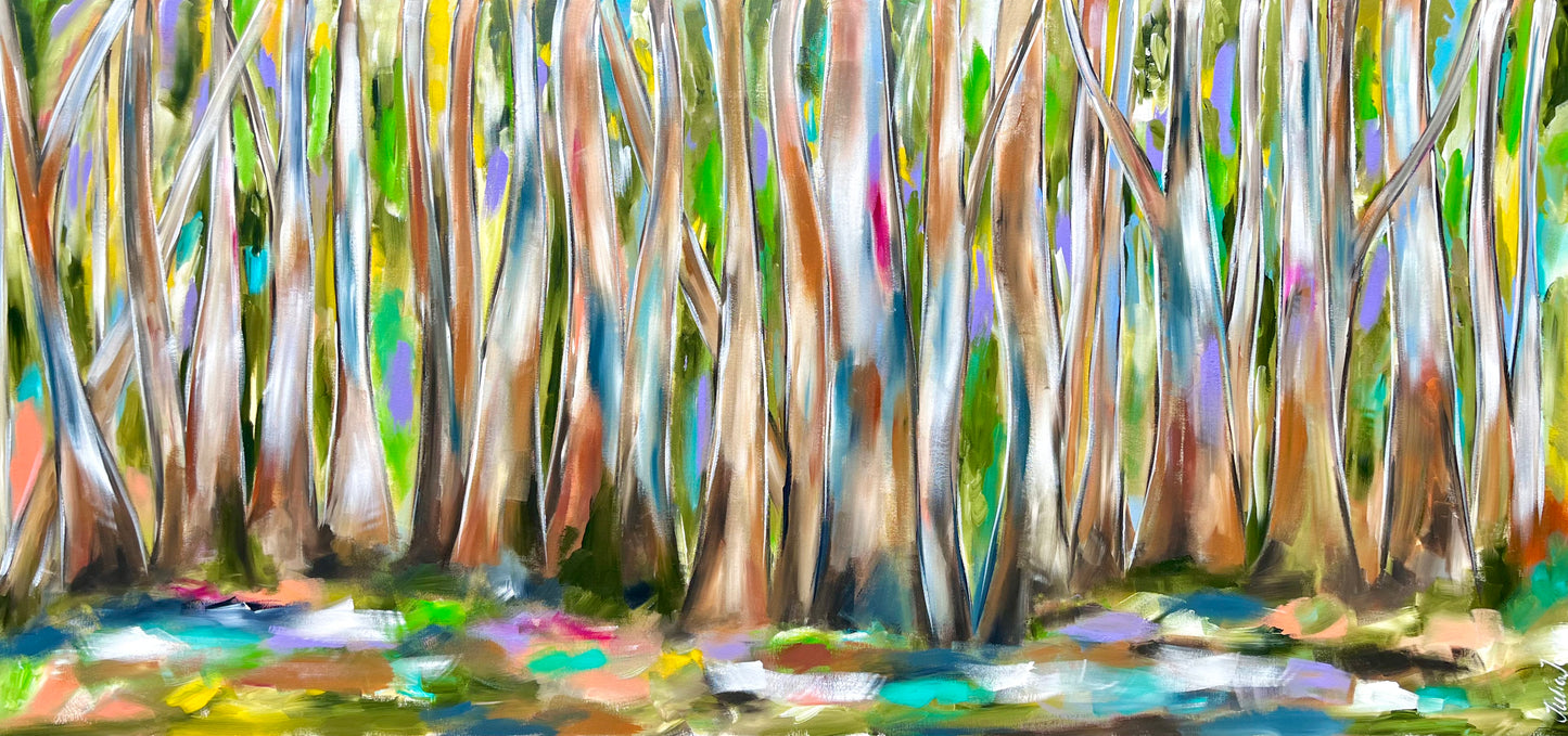 Majestic Tall Gums - 2.4x1.1 - Julia Jones Art