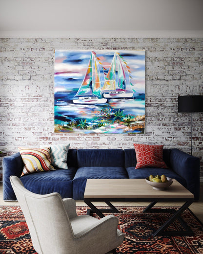 Set Sail into Serenity - Julia Jones Art