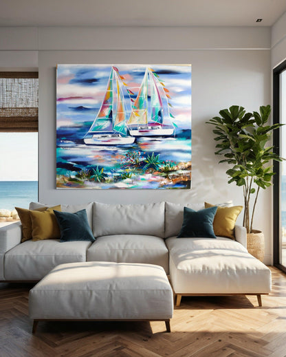 Set Sail into Serenity - Julia Jones Art