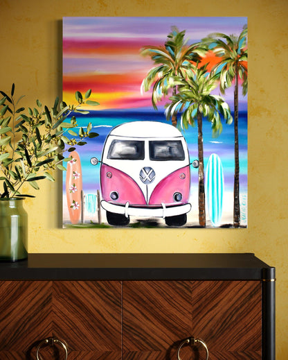 Funky Kombi Adventure - 800x700 - Julia Jones Art