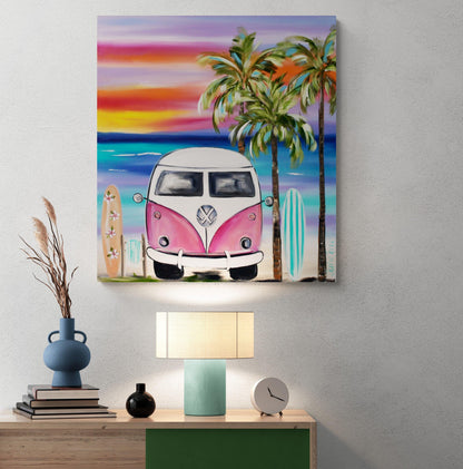 Funky Kombi Adventure - 800x700 - Julia Jones Art