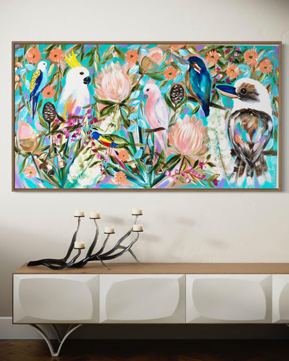 Australian Harmony: A Celebration of Native Birds and Flora - 1.3x700 - Julia Jones Art