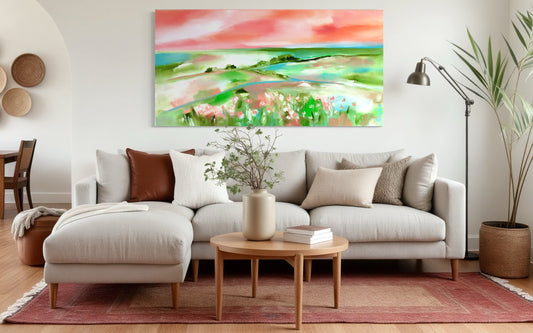 Sunset Fields – A Dreamlike Escape into Nature - 1.17x600