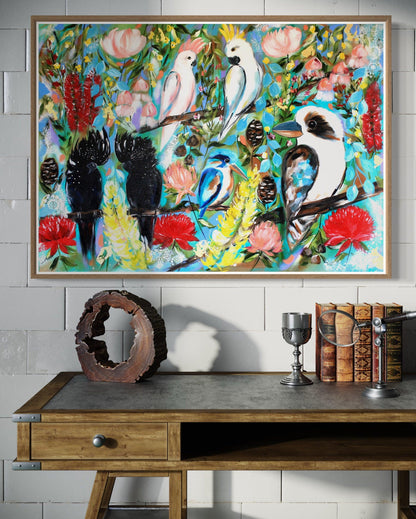 Aussie Birds - Feathered Symphony: Australian Avian Wonderland - Julia Jones Art