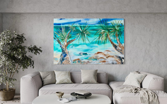 Beach Vibes - Coastal Oasis - Julia Jones Art