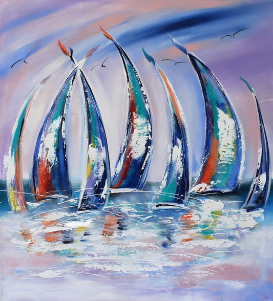 Sailing in Colour - 900x 700 - Julia Jones Art