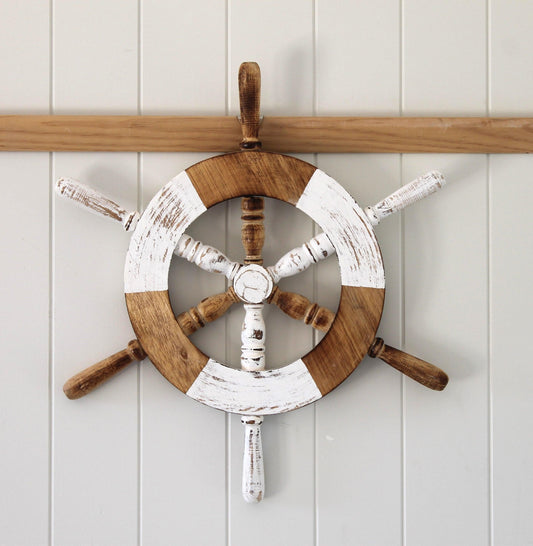 Nautical Ships Wheel - Julia Jones Art