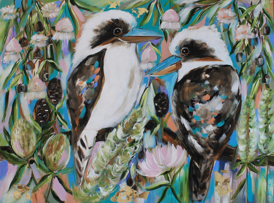 Birds - Kookaburra Serenade - Julia Jones Art