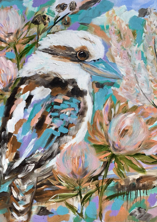 Kookaburra Bliss – A3 Art Print