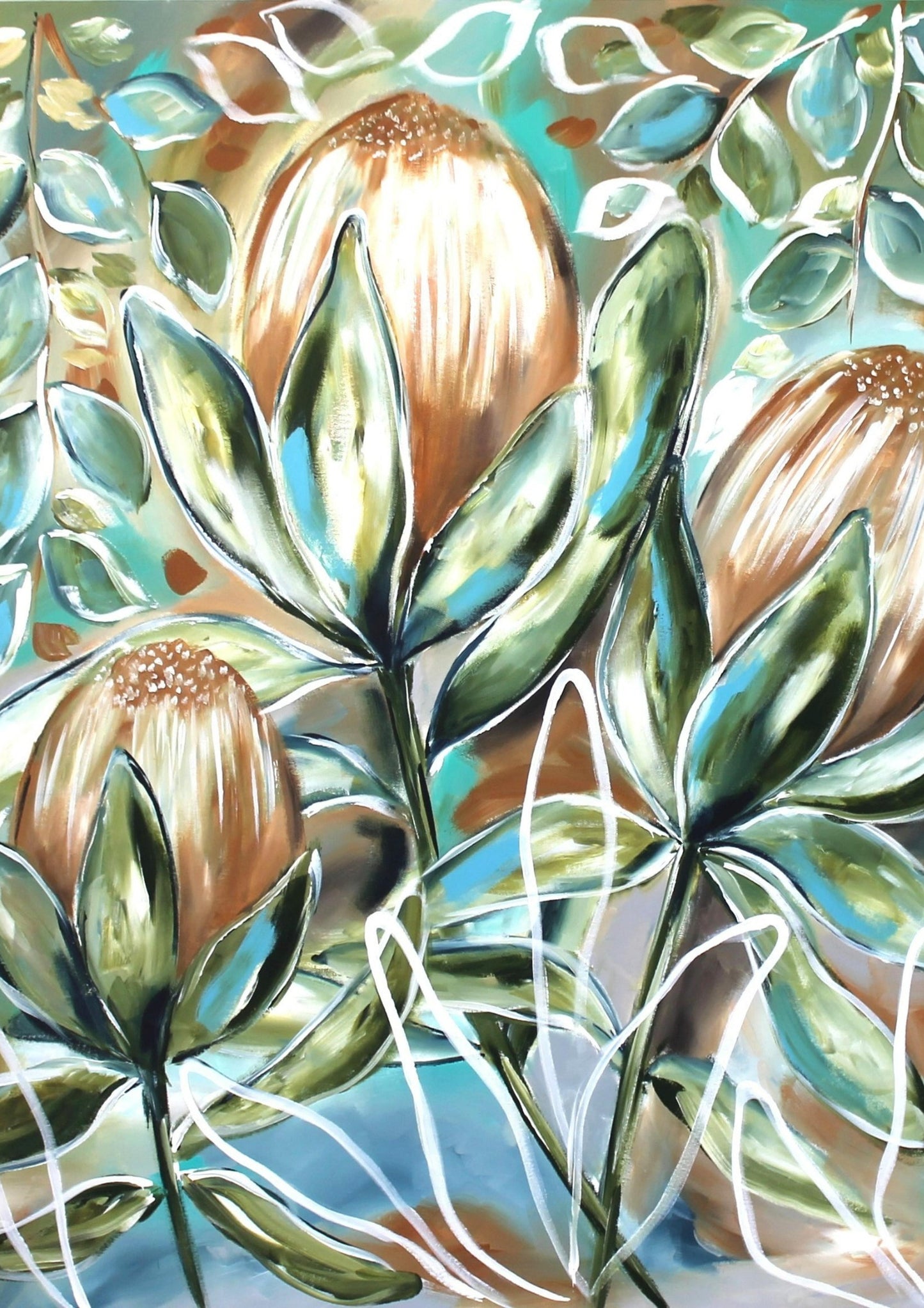 Protea Elegance – A3 Art Print