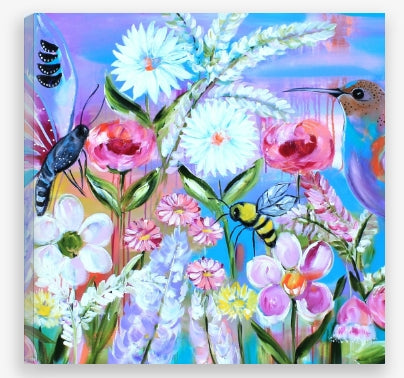 Springtime Symphony – 50 x 50cm Canvas Print – Ready to Hang