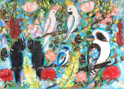 Aussie Birds - Feathered Symphony: Australian Avian Wonderland - Julia Jones Art