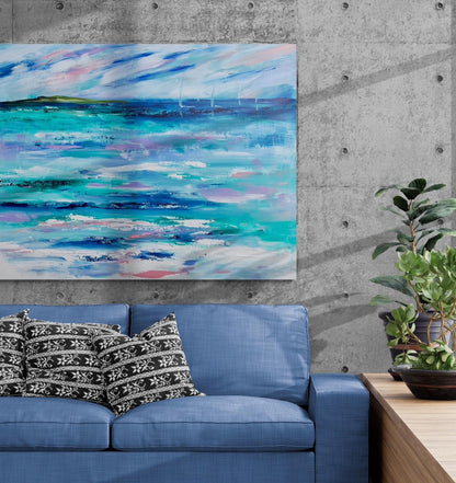 Beach Vibes - Abstract Seas - Julia Jones Art