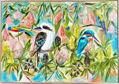 Aussie Birds - Flock together - Julia Jones Art