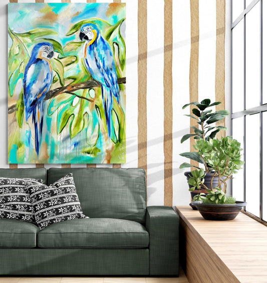 Birds - Enchanting Macaws - Julia Jones Art