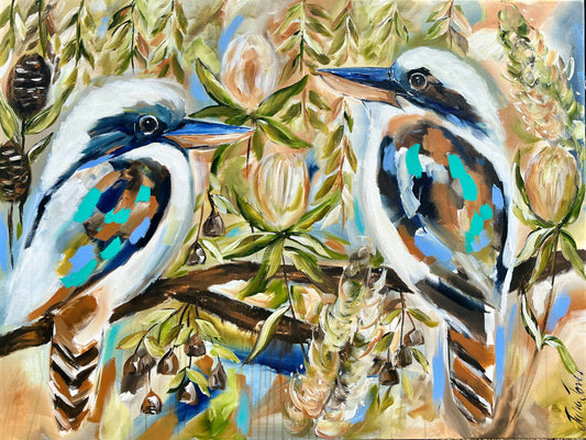 Birds - When the Kookaburra sings - Julia Jones Art