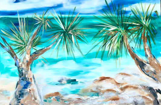 Beach Vibes - Coastal Oasis - Julia Jones Art