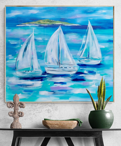 Sailing - Whitsundays Bliss - Julia Jones Art