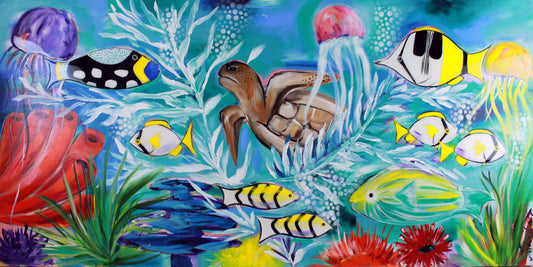 Fish - Bubbles underwater - Julia Jones Art