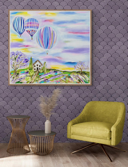 Country - Ballooning - Julia Jones Art