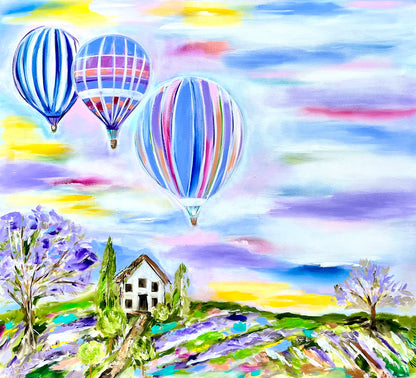 Country - Ballooning - Julia Jones Art